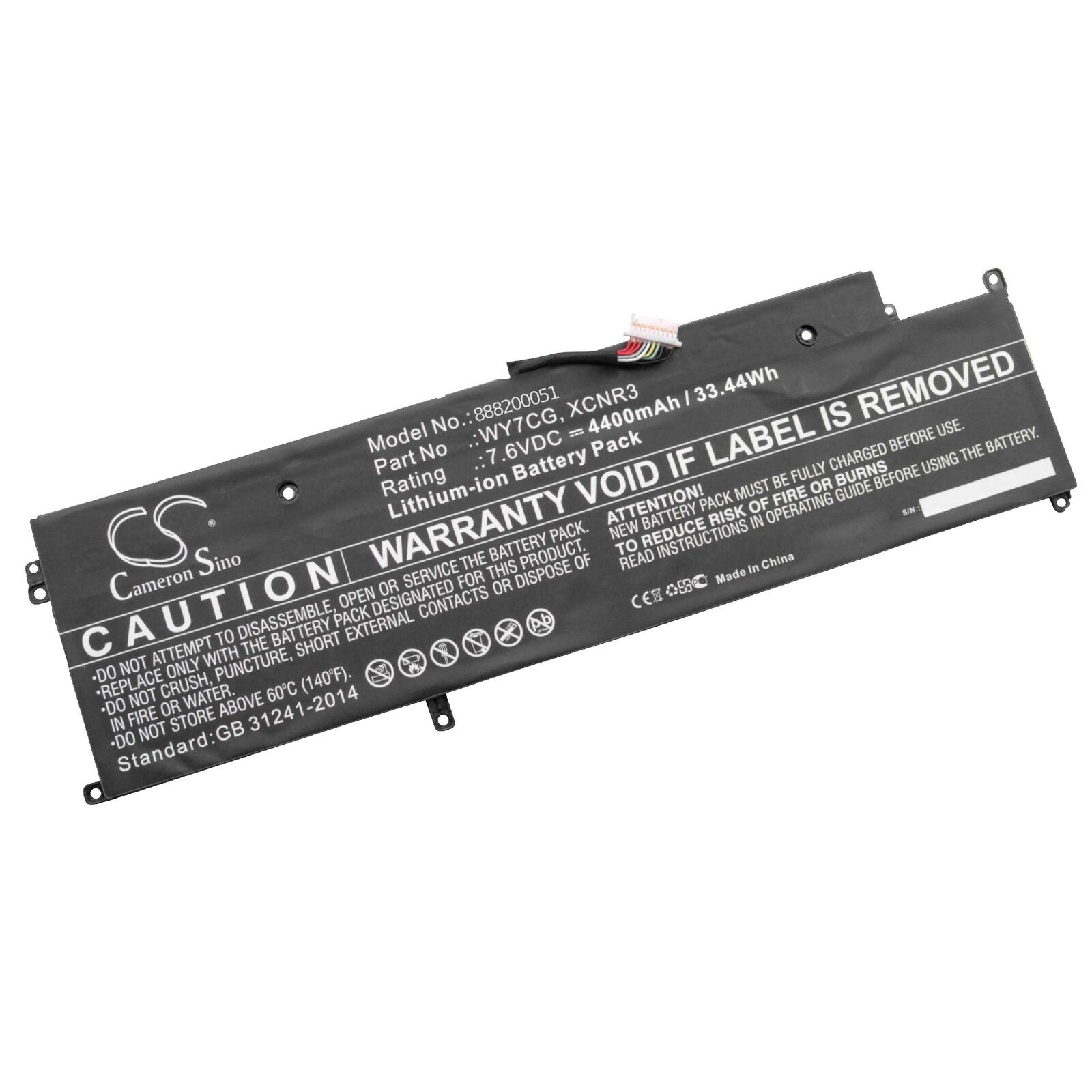 XCNR3 Dell Latitude 13 7000 Series 7370 E7370 P63NY N3KPR 4H34M WY7CG batteria compatibile