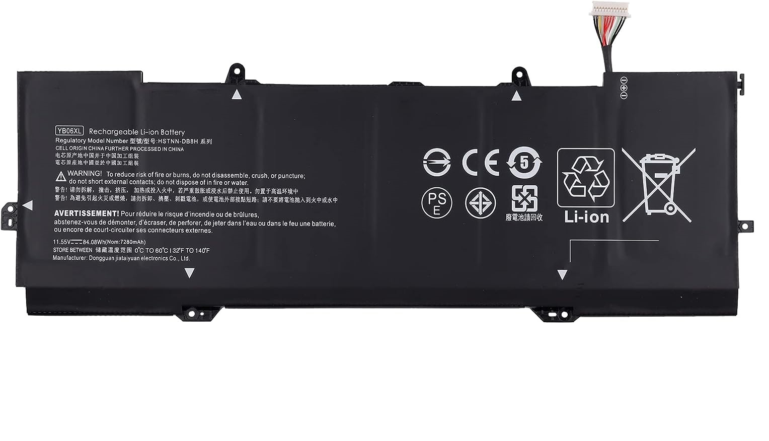 YB06XL HSTNN-DB8H HP Spectre X360 15-CH 15-ch005ng 15-ch011dx ch004na ch009ng ch006ng HSTNN-DB8H batteria compatibile